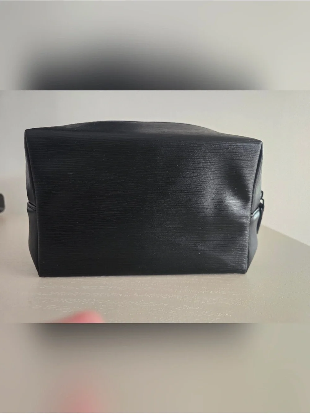 Yves Saint Laurent Black Textured Toiletry Case
